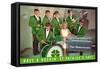 Have a Rockin St. Patricks Day, School Rock Band-null-Framed Stretched Canvas