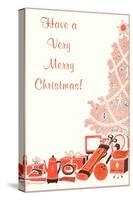 Have a Very Merry Christmas, Fifties Gift Assortment-null-Stretched Canvas