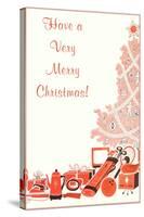 Have a Very Merry Christmas, Fifties Gift Assortment-null-Stretched Canvas