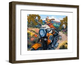 Have Dog Will Travel-Connie R. Townsend-Framed Art Print