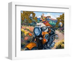 Have Dog Will Travel-Connie R. Townsend-Framed Art Print