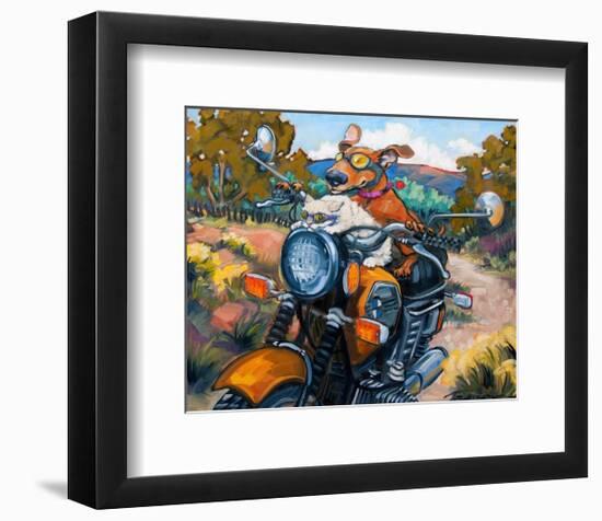 Have Dog Will Travel-Connie R. Townsend-Framed Art Print