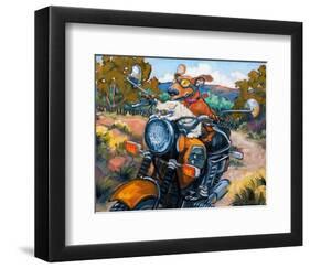 Have Dog Will Travel-Connie R. Townsend-Framed Art Print