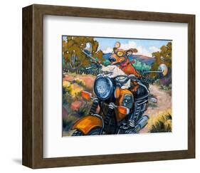 Have Dog Will Travel-Connie R. Townsend-Framed Art Print