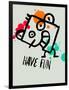 Have Fun 1-Lina Lu-Framed Art Print