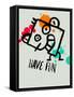 Have Fun 1-Lina Lu-Framed Stretched Canvas