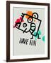 Have Fun 1-Lina Lu-Framed Art Print