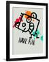 Have Fun 1-Lina Lu-Framed Art Print