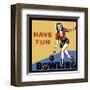 Have Fun Bowling-null-Framed Giclee Print