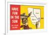 Have Fun in the Sun, Las Vegas, Map, Nevada-null-Framed Premium Giclee Print