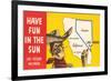 Have Fun in the Sun, Las Vegas, Map, Nevada-null-Framed Premium Giclee Print