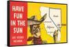 Have Fun in the Sun, Las Vegas, Map, Nevada-null-Framed Stretched Canvas