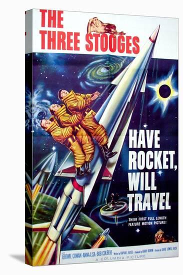 Have Rocket, Will Travel, On the Rocket, From Top: Moe Howard. Larry Fine, Joe Derita, 1959-null-Stretched Canvas