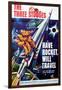 Have Rocket, Will Travel, On the Rocket, From Top: Moe Howard. Larry Fine, Joe Derita, 1959-null-Framed Art Print