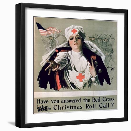 Have You Answered the Red Cross Christmas Roll Call?', 1st World War Poster-null-Framed Giclee Print