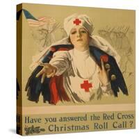 Have You Answered the Red Cross Christmas Roll Call?-Harrison Fisher-Stretched Canvas