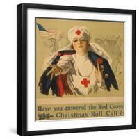 Have You Answered the Red Cross Christmas Roll Call?-Harrison Fisher-Framed Giclee Print