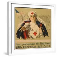 Have You Answered the Red Cross Christmas Roll Call?-Harrison Fisher-Framed Giclee Print