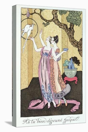 Have You Had a Good Dinner, Jacquot?', 1919-Georges Barbier-Stretched Canvas