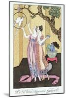 Have You Had a Good Dinner, Jacquot?', 1919-Georges Barbier-Mounted Giclee Print