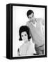 Have You Met My Wife? a Man Stands Behind His Wife, Giving Her a Wry Look-null-Framed Stretched Canvas