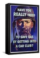 Have You Really Tried to Save Gas by Getting into a Car Club?-Harold Van Schmidt-Framed Stretched Canvas