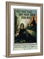 Have You Room in Your Hearts For Us , Fatherless Children of France-null-Framed Giclee Print