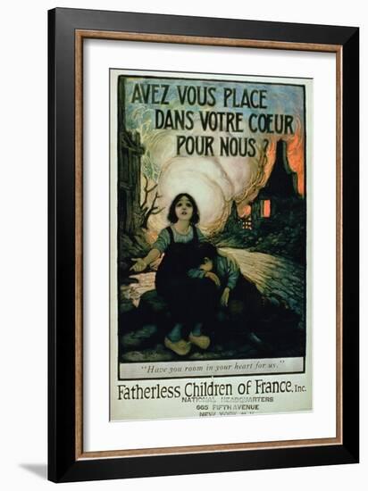 Have You Room in Your Hearts For Us , Fatherless Children of France-null-Framed Giclee Print