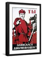 Have You Volunteered?, 1929-Dmitriy Stakhievich Moor-Framed Giclee Print