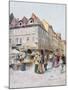 Havelska Ulice and Melantrichova Ulice, Prague, Illustration from 'Stara Praha (Old Prague)',…-Vaclav Jansa-Mounted Giclee Print