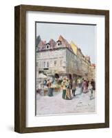 Havelska Ulice and Melantrichova Ulice, Prague, Illustration from 'Stara Praha (Old Prague)',…-Vaclav Jansa-Framed Giclee Print