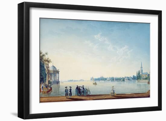 Havenrak to Broek in Waterland, or the City of Zwolle on the Banks of the Ijssel in Holland, 1814-Anton Ignaz Melling-Framed Giclee Print