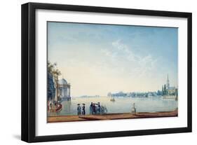 Havenrak to Broek in Waterland, or the City of Zwolle on the Banks of the Ijssel in Holland, 1814-Anton Ignaz Melling-Framed Giclee Print