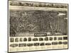 Haverhill, Massachusetts - Panoramic Map-Lantern Press-Mounted Art Print