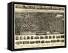 Haverhill, Massachusetts - Panoramic Map-Lantern Press-Framed Stretched Canvas