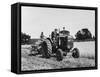 Havesting Barley on a Farm in Suffolk, England, Using a Fordson Tractor-null-Framed Stretched Canvas