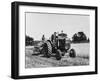 Havesting Barley on a Farm in Suffolk, England, Using a Fordson Tractor-null-Framed Photographic Print