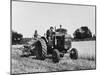 Havesting Barley on a Farm in Suffolk, England, Using a Fordson Tractor-null-Mounted Photographic Print