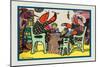Having Cake Mr. Caterpillar Crab and Dame Crabby-Rosa C. Petherick-Mounted Art Print