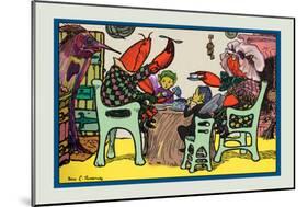 Having Cake Mr. Caterpillar Crab and Dame Crabby-Rosa C. Petherick-Mounted Art Print