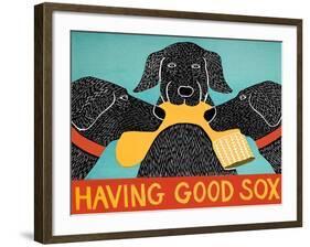 Having Good Sox-Stephen Huneck-Framed Giclee Print