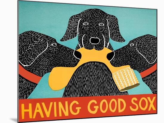 Having Good Sox-Stephen Huneck-Mounted Giclee Print