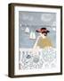 Having Tea by the Sea, 2015-Susan Adams-Framed Giclee Print