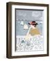 Having Tea by the Sea, 2015-Susan Adams-Framed Giclee Print