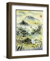 Having Visited Qui Baishi-Nan Rae-Framed Art Print