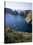Havre Gosselin, Looking North to Gouliot Headland, West Coast, Sark, Channel Islands-Geoff Renner-Stretched Canvas