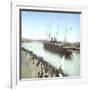 Havre (the Maritime Seine), the Pier, Trans-Atlantic Ship Entering the Port-Leon, Levy et Fils-Framed Photographic Print