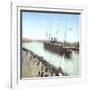 Havre (the Maritime Seine), the Pier, Trans-Atlantic Ship Entering the Port-Leon, Levy et Fils-Framed Photographic Print