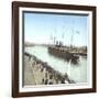 Havre (the Maritime Seine), the Pier, Trans-Atlantic Ship Entering the Port-Leon, Levy et Fils-Framed Photographic Print