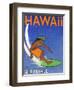 Hawaii Air Travel-Jean Pierre Got-Framed Art Print